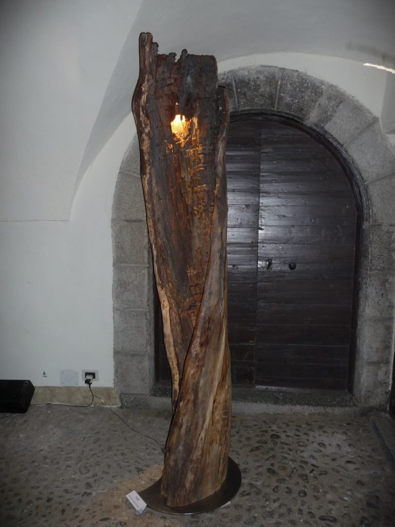 lampada Twister - antico tronco - ArteNatura di Zanella Alessio